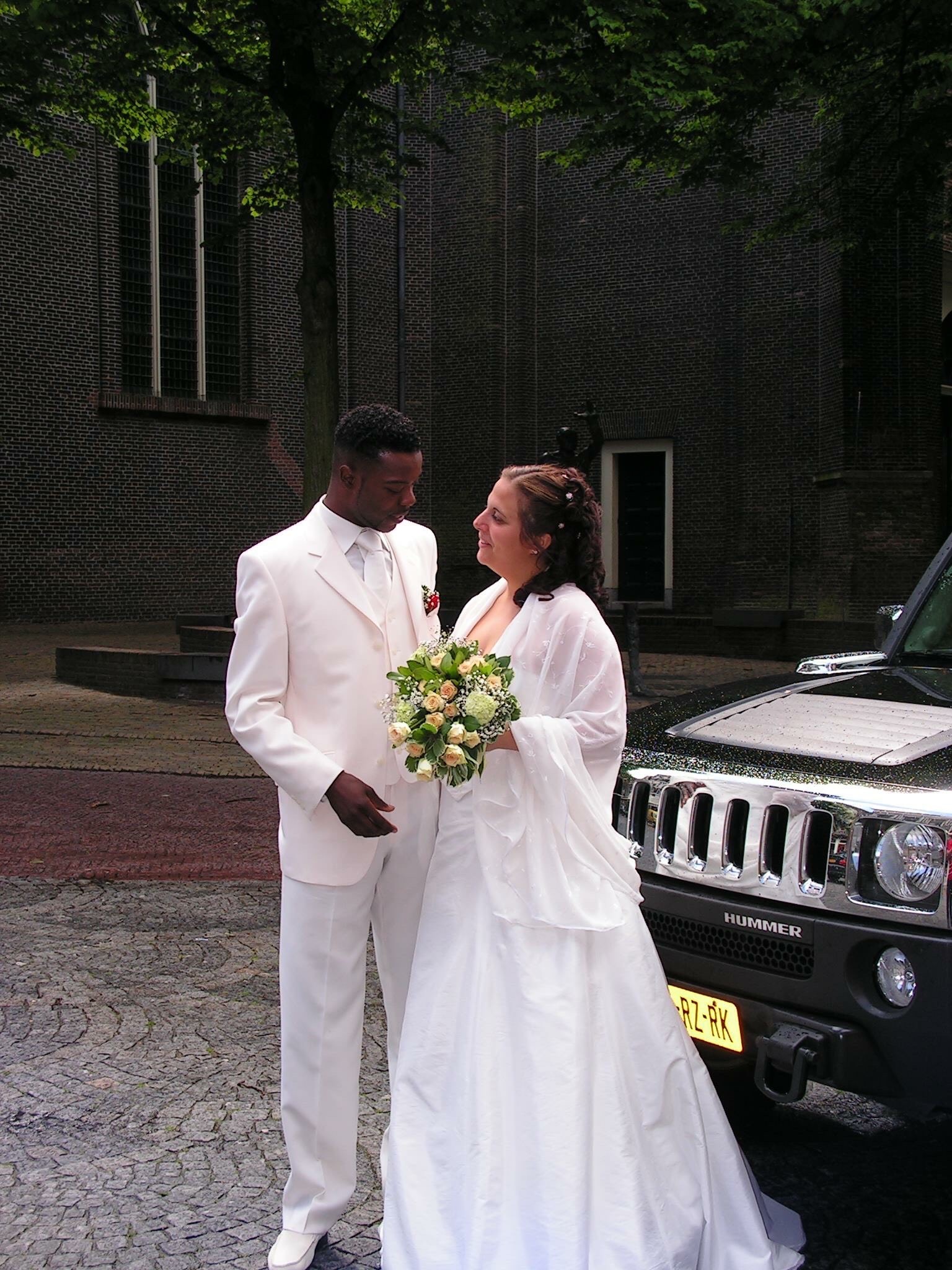 Trouwfoto Milka en Melvin