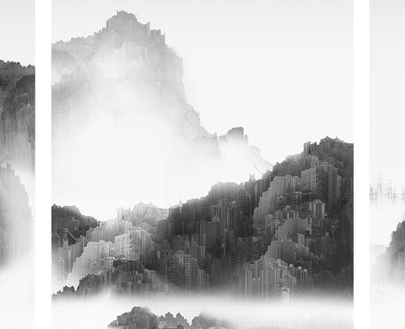 Drieluik van Yang Yongliang