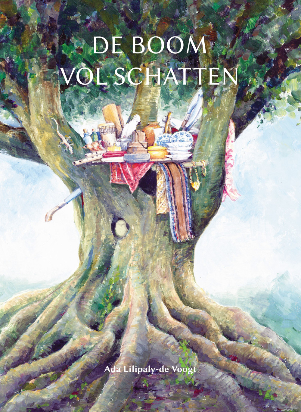 de boom vol schatten