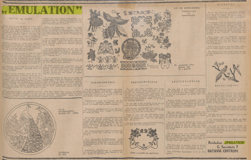 Advertentie uit De Locomotief, een Nederlandstalige krant uit Semarang, Java, 8-8-1931.