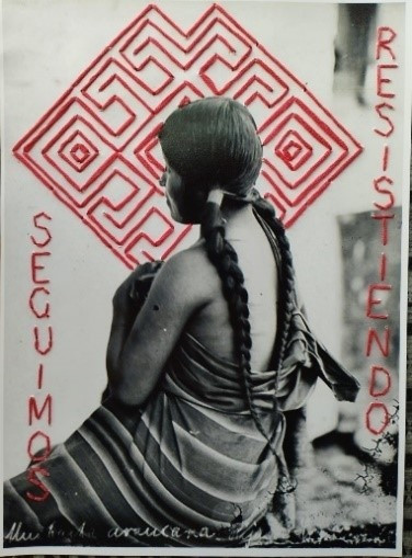 2021, Wool op paper, 10x15 cm. With thanks to Yazminne Pérez & Colectivo GUIAS