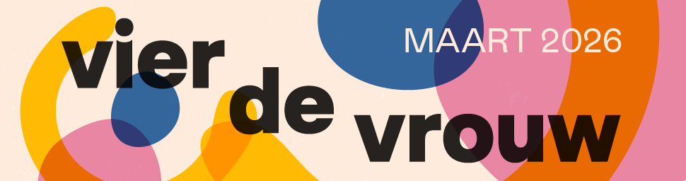 Vier de vrouw banner