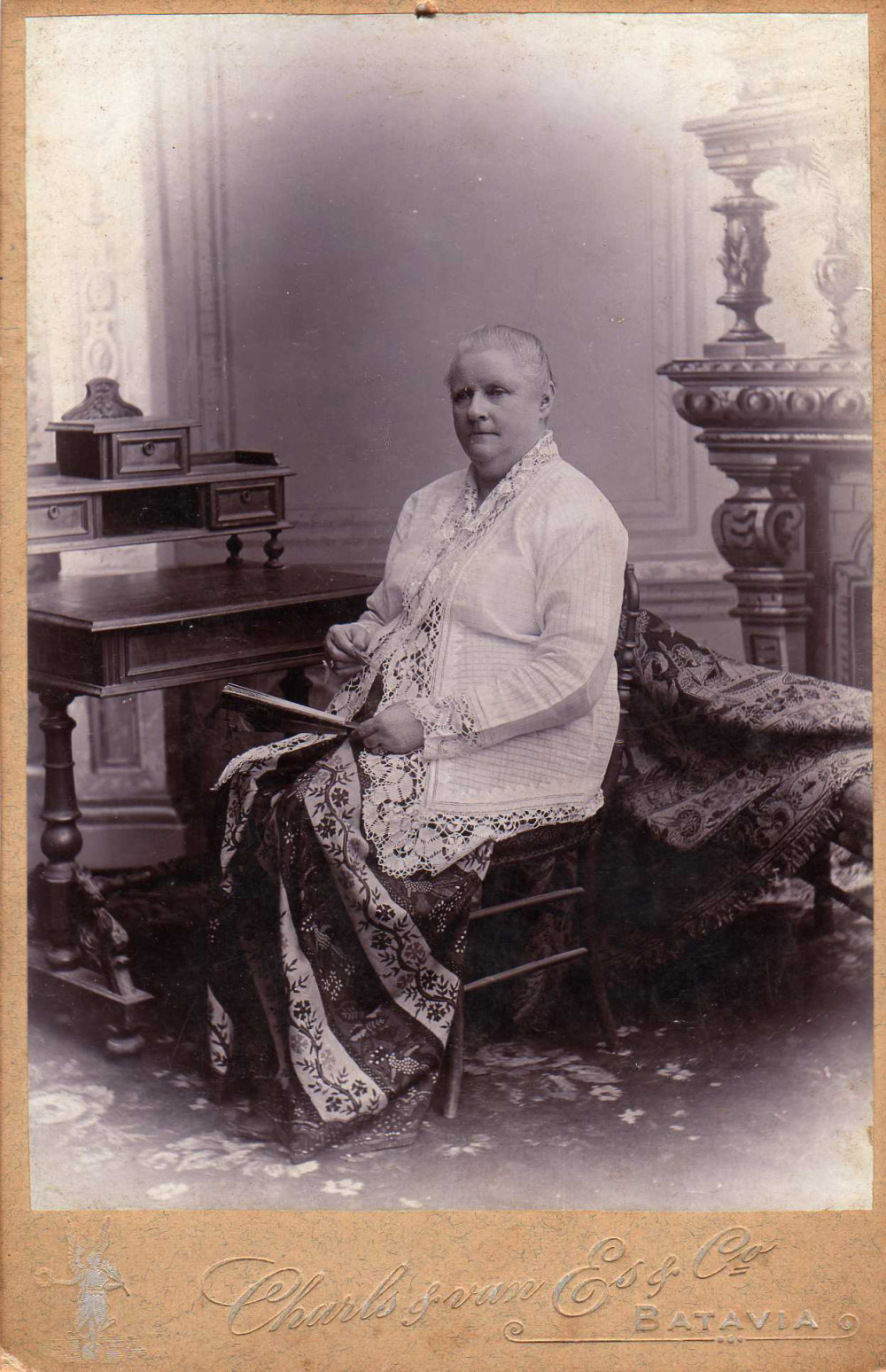 Studiofoto van Anna Maria van Vleuten-ten Cate