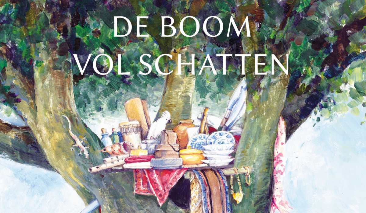 de boom vol schatten
